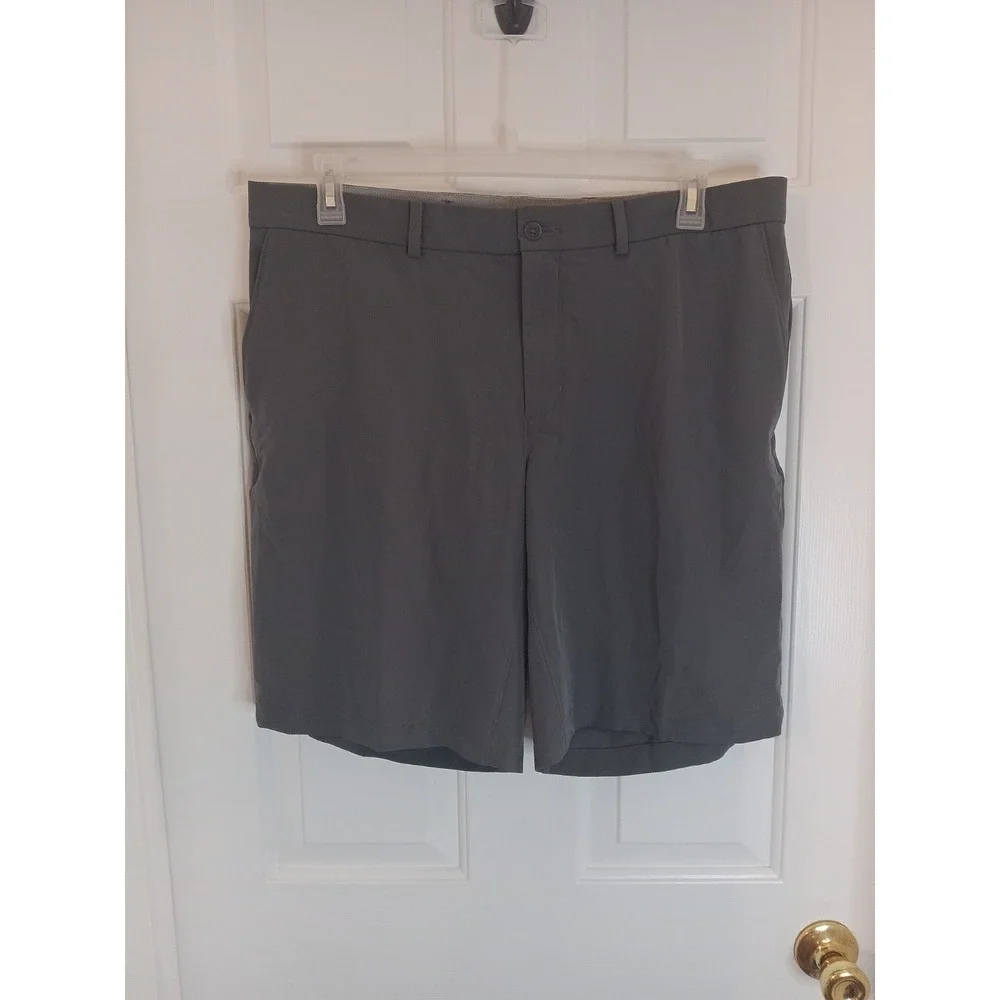 Nike Sweat Shorts Men's 38 Gray‎ Stretch Casual Athletic Swoosh Golf